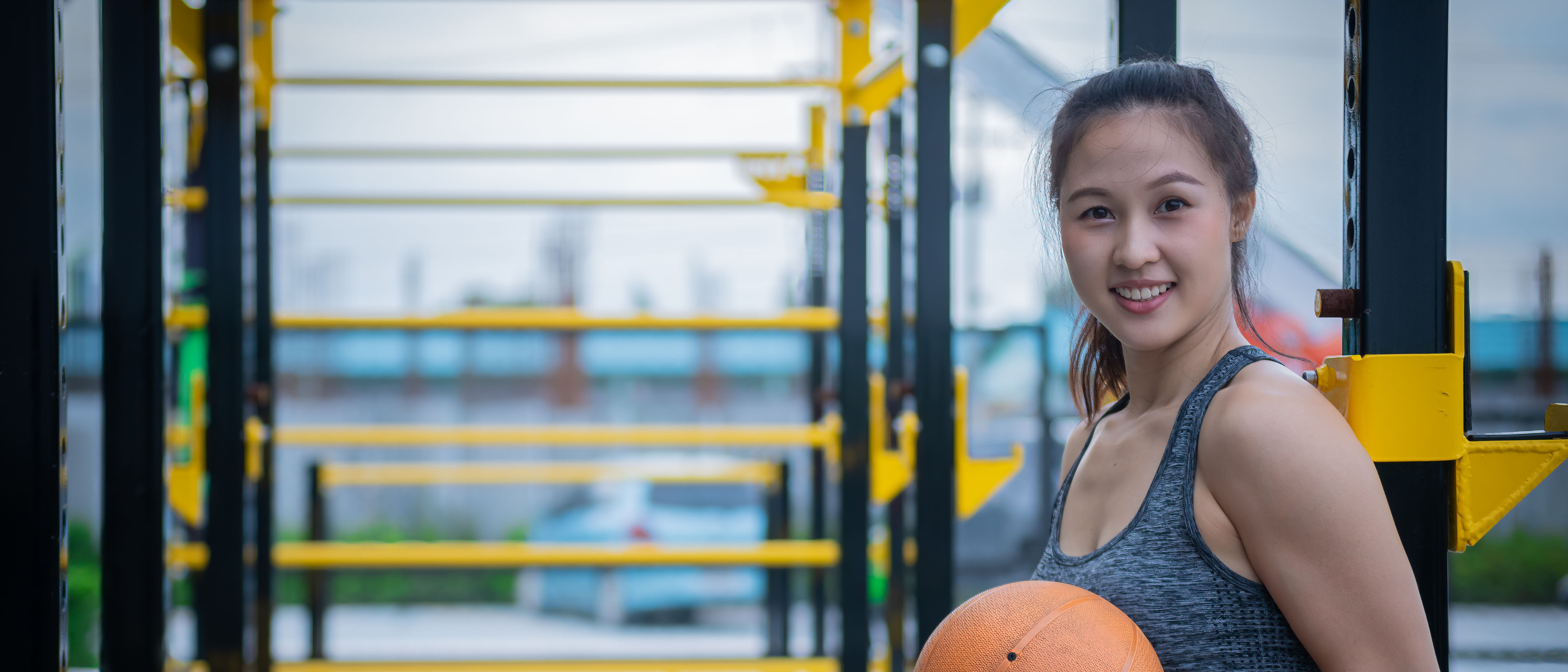 Sport fitness athlete woman with sportwear training